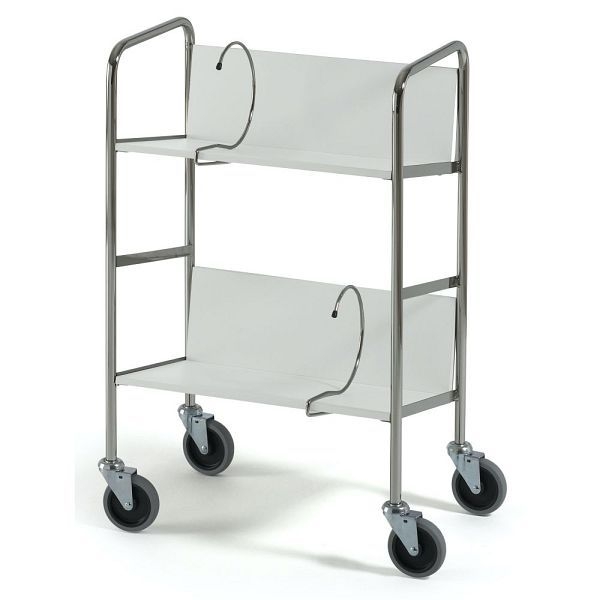 Helge Nyberg chariot de classement court – gris clair, 2 étages, 500×290 mm, 28195460