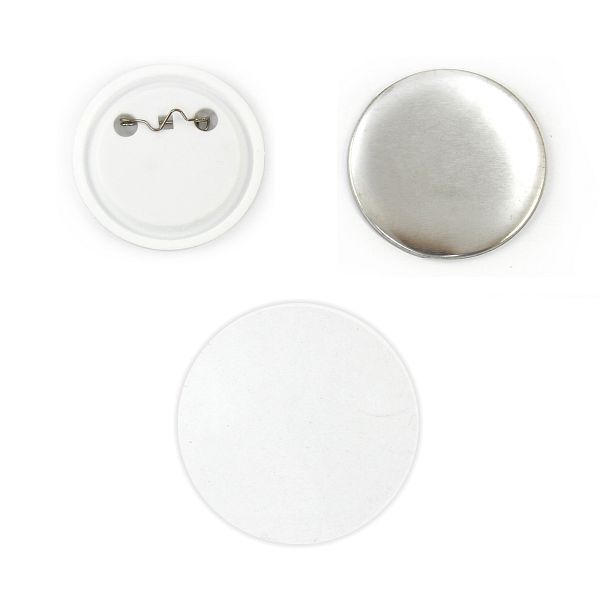 Ébauches de boutons PixMax 58 mm, UE : 100 pièces, 10549